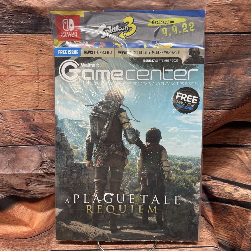 Walmart Gamecenter Magazine 87 September 2022 A Plague Tale Requiem Splatoon 3